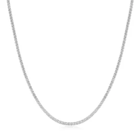 Silver Pavé Necklace