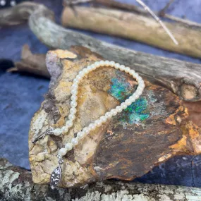 Silver seed pearl 4mm bracelet