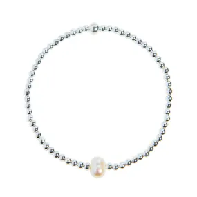 Single pearl bracelet (Gold / rose gold / sterling silver)