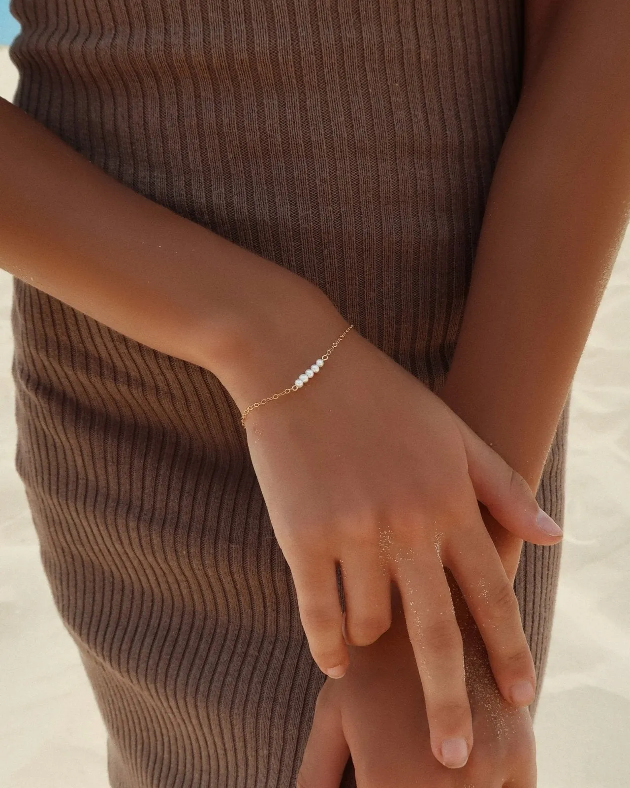 Small Freshwater Pearl Stack Bracelet