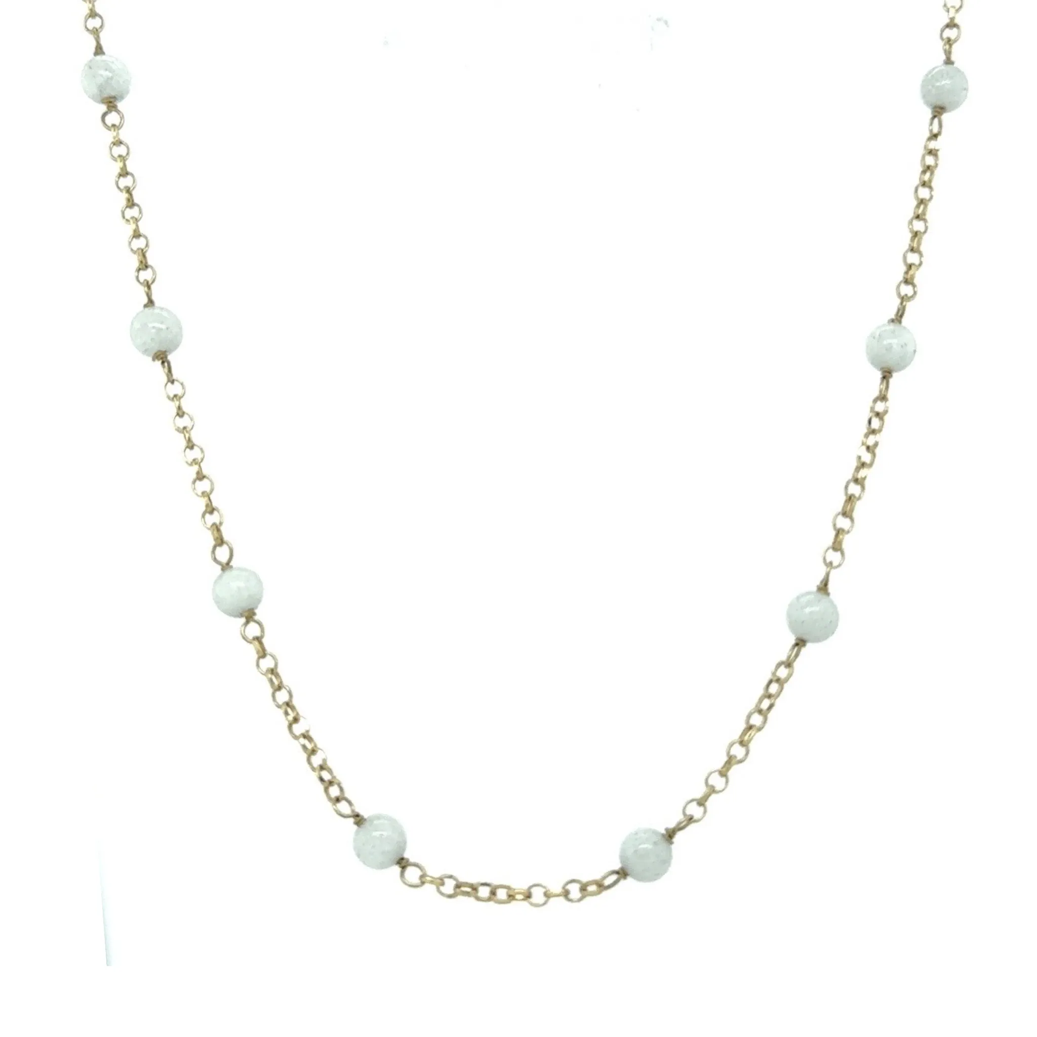 Snow Quartz Bead Necklace