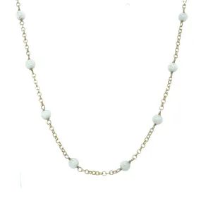 Snow Quartz Bead Necklace