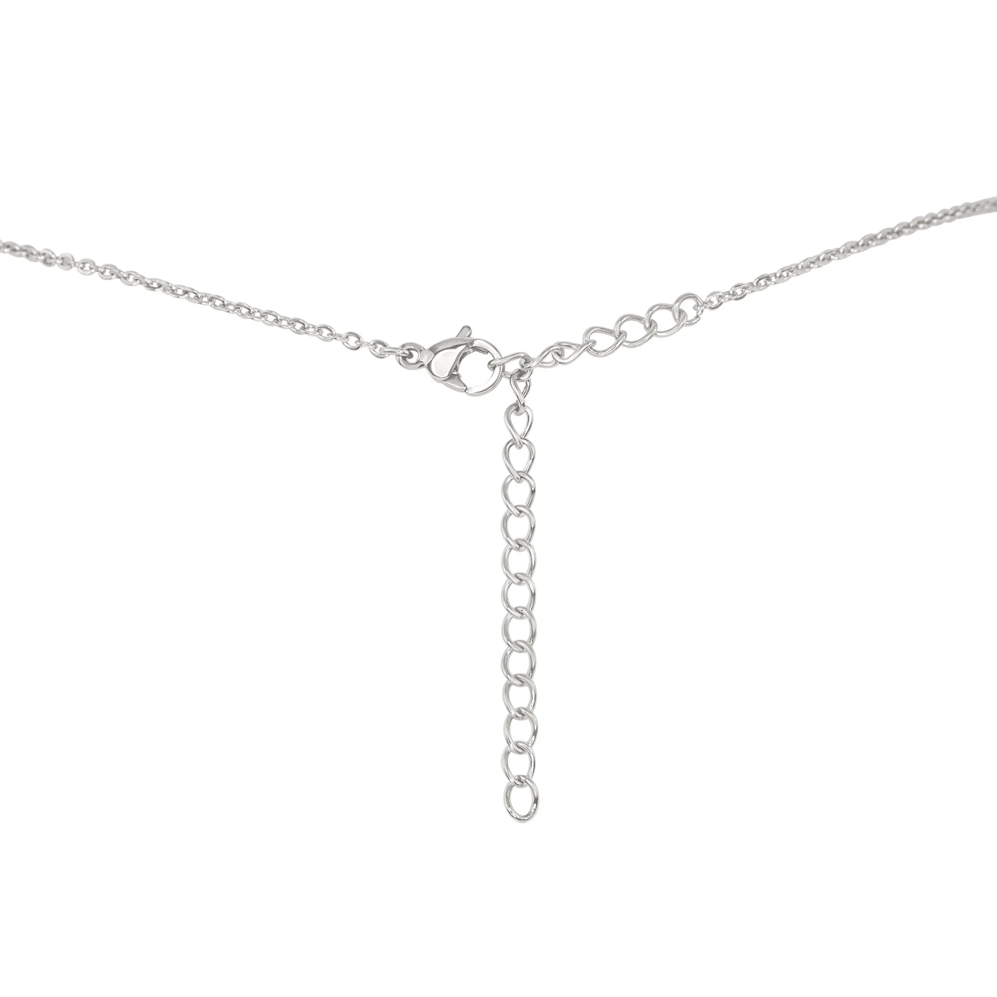Sparkling Pink Tourmaline Faceted Bead Bar Necklace