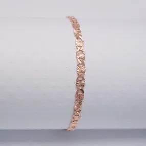 Starburst - Rose Gold Vermeil Anklet - ANK15 RG