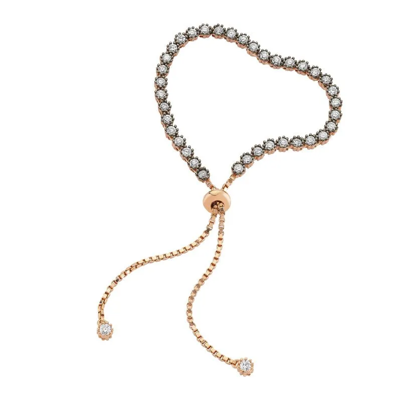 Sultan Silver Adjustable Stone Chain Bracelet