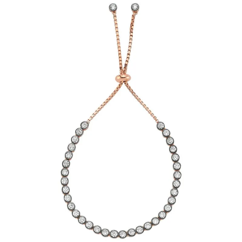 Sultan Silver Adjustable Stone Chain Bracelet