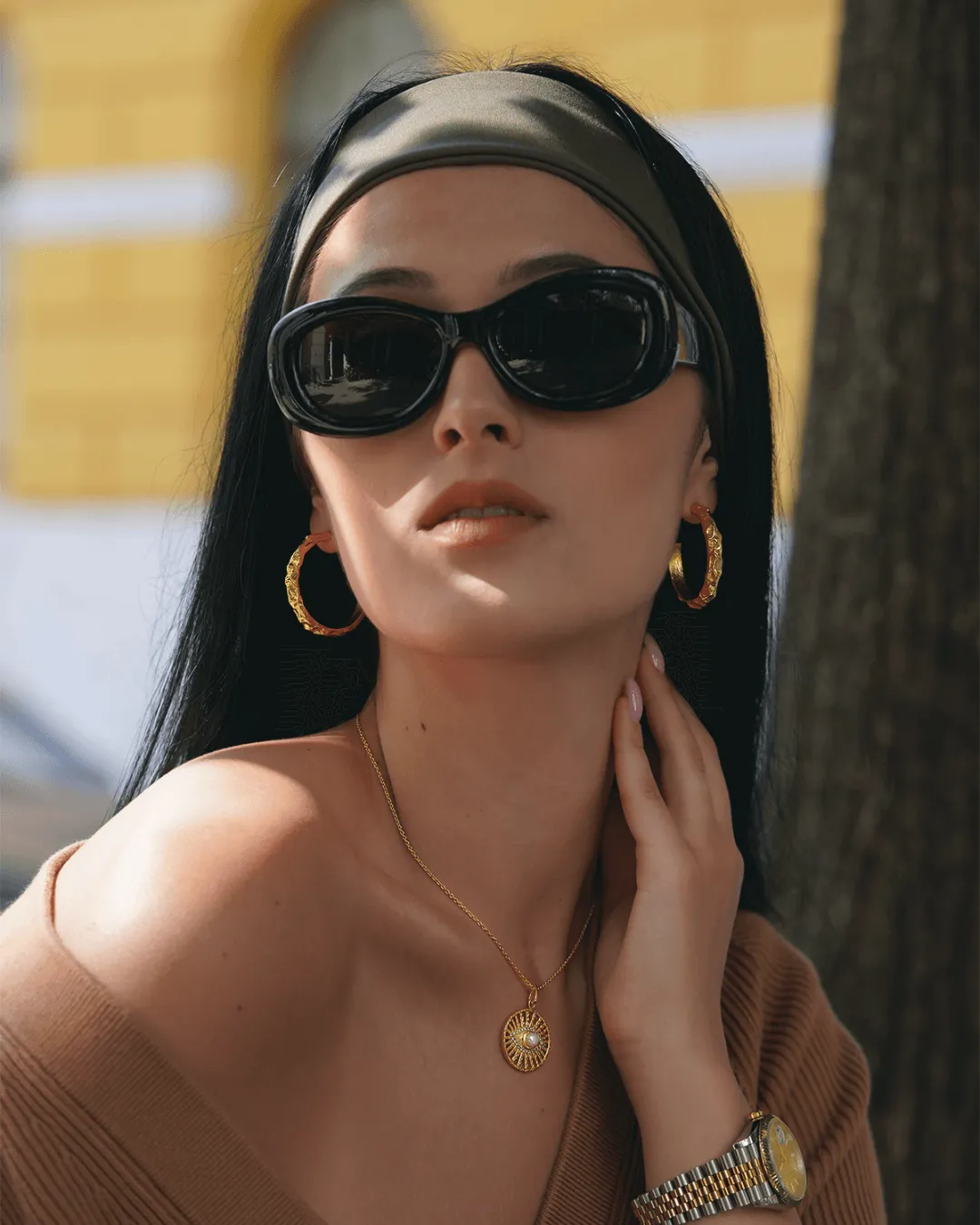 Thor Gold Hoop Earrings