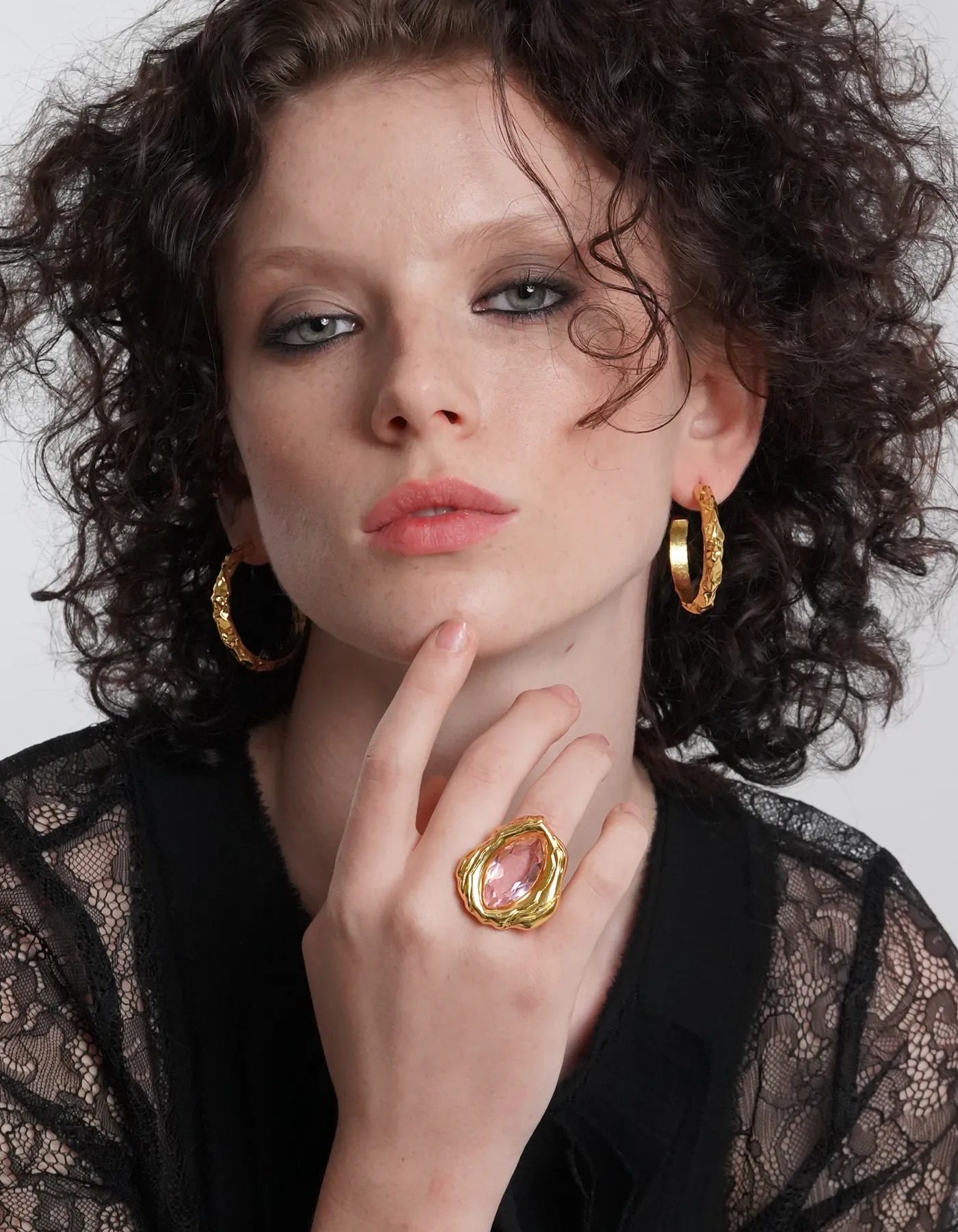 Thor Gold Hoop Earrings