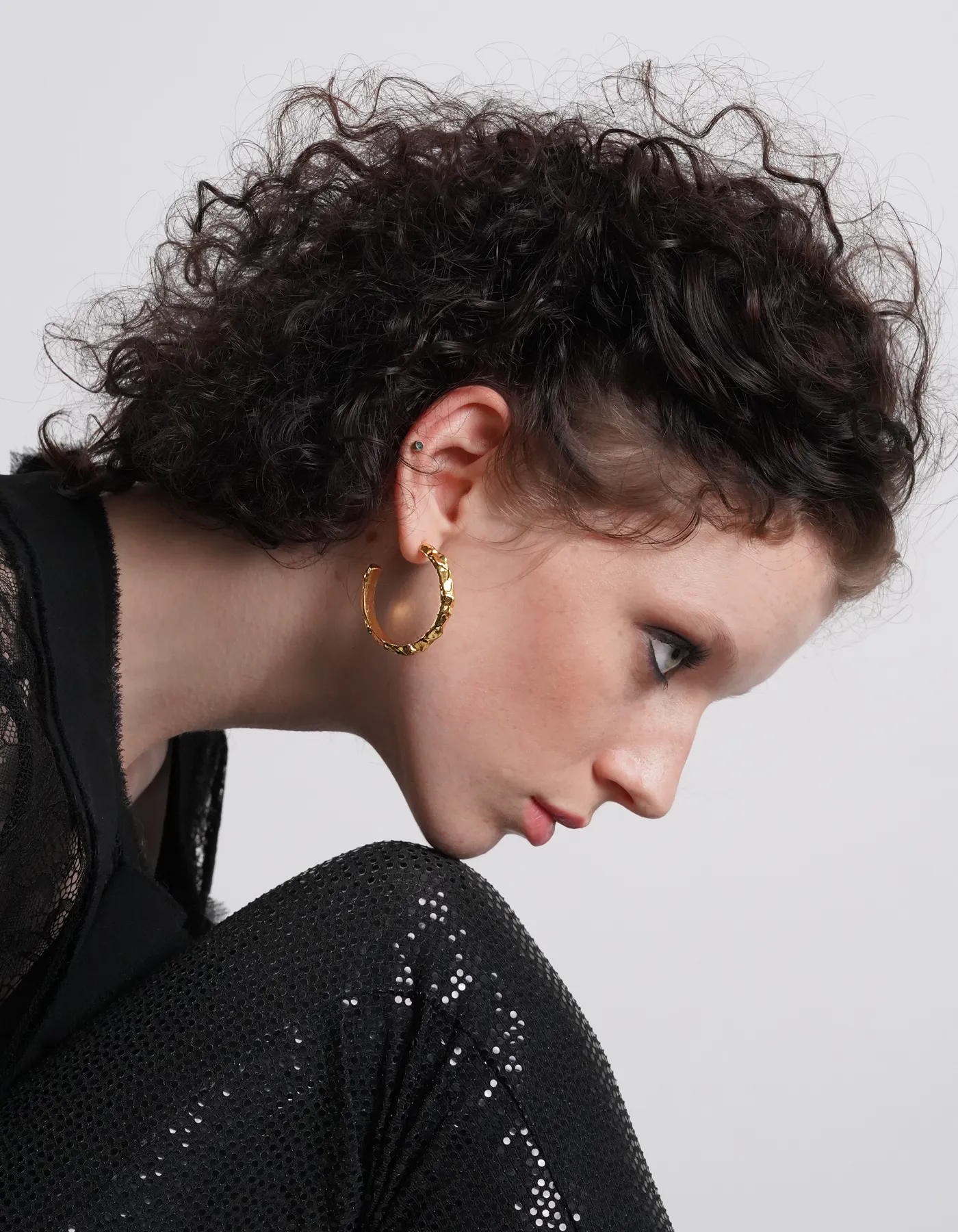 Thor Gold Hoop Earrings