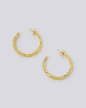 Thor Gold Hoop Earrings