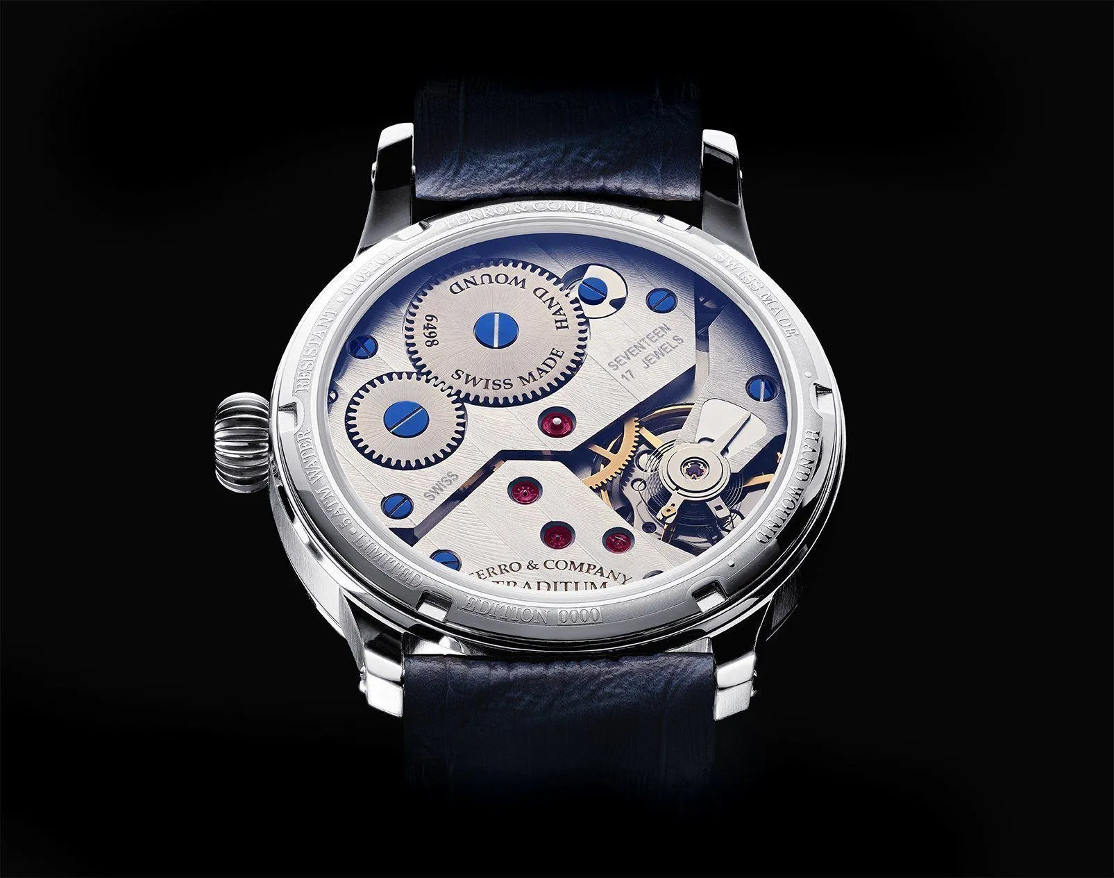TRADITUM VINTAGE STYLE DRESS WATCH WHITE / ROMAN