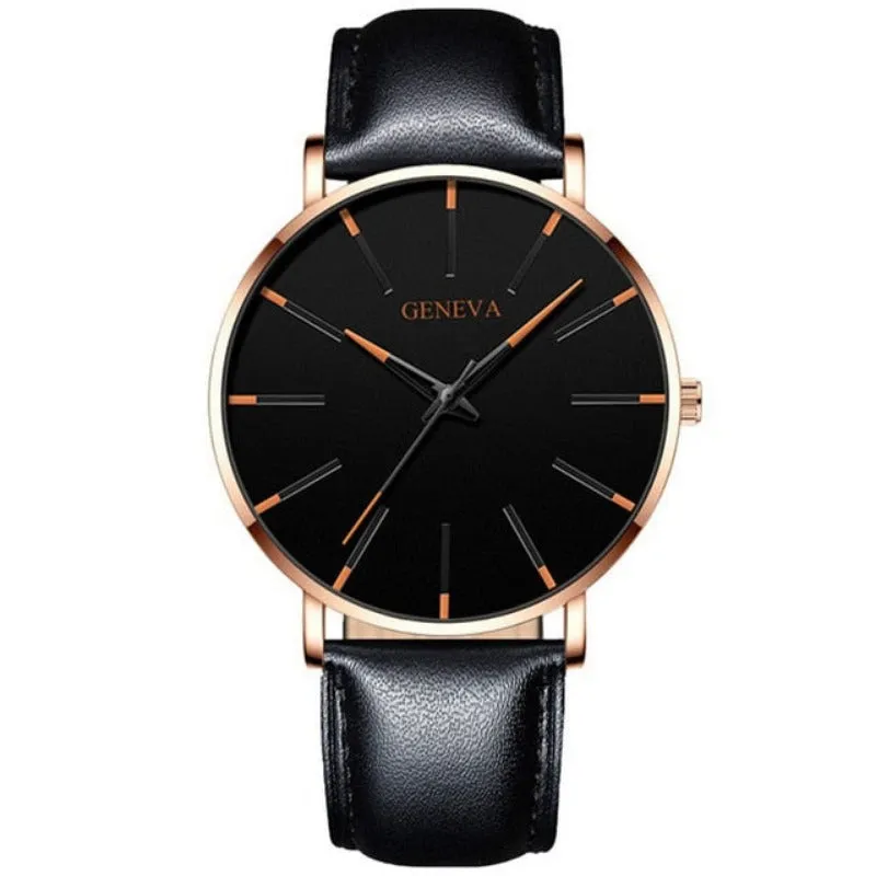 Ultra Thin Men Watches Mesh Belt Quartz Watch