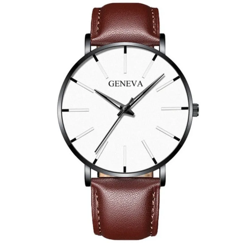Ultra Thin Men Watches Mesh Belt Quartz Watch