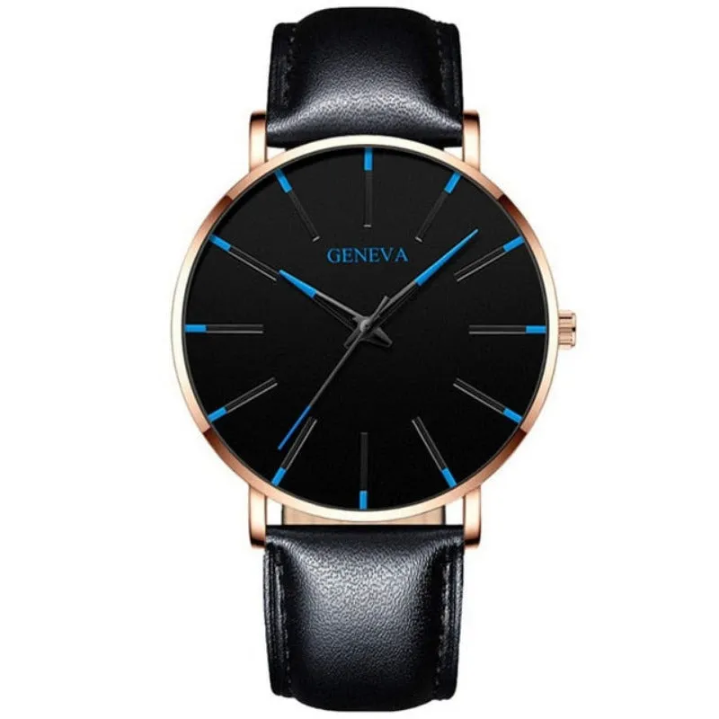 Ultra Thin Men Watches Mesh Belt Quartz Watch