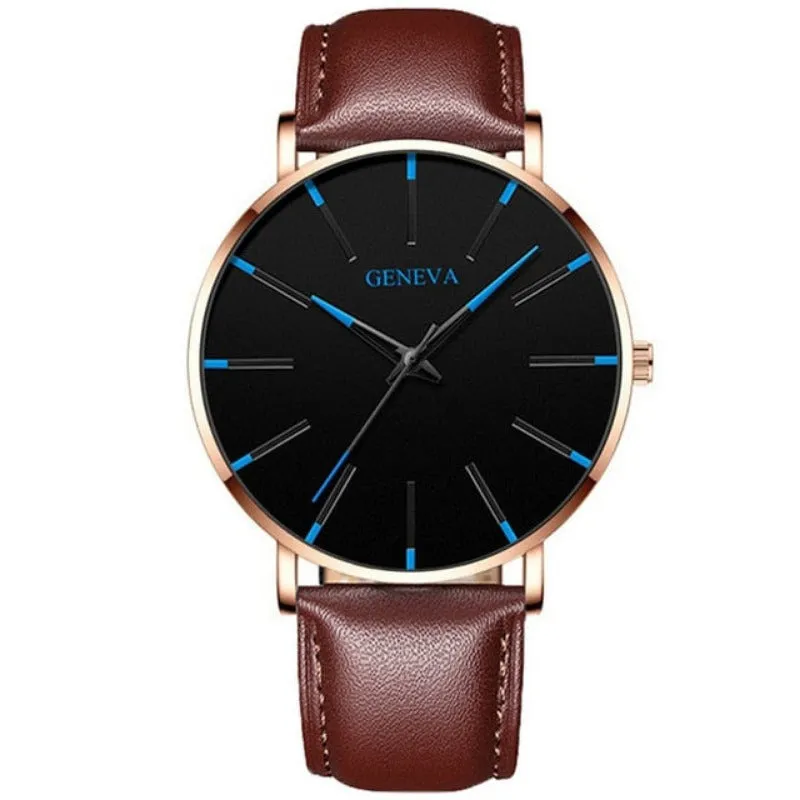 Ultra Thin Men Watches Mesh Belt Quartz Watch