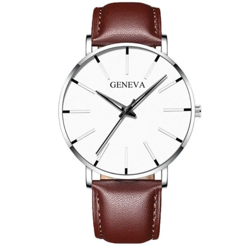 Ultra Thin Men Watches Mesh Belt Quartz Watch