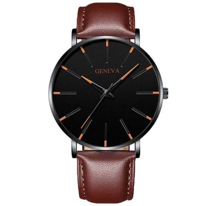 Ultra Thin Men Watches Mesh Belt Quartz Watch