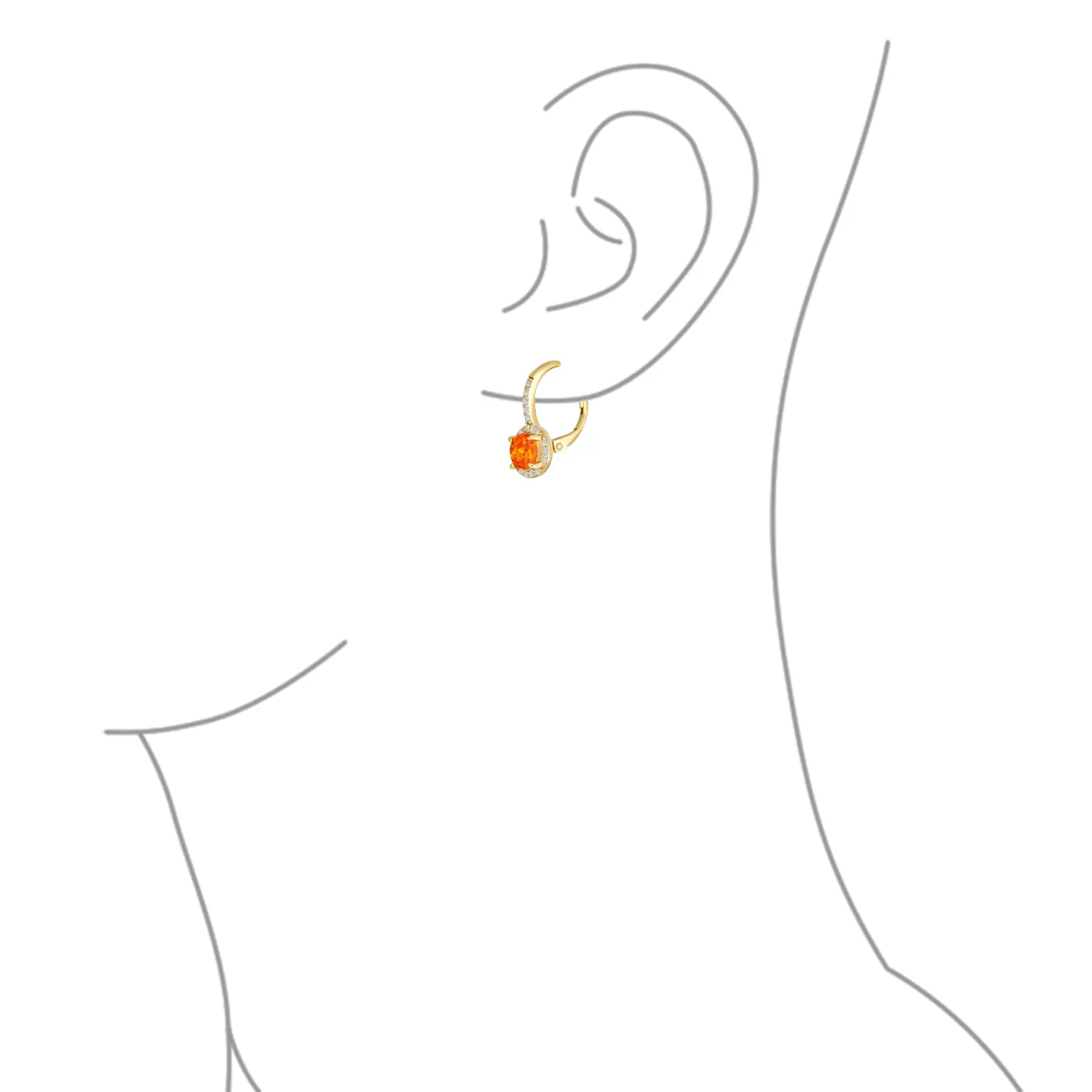 Vintage Dangle Gemstone Earrings CZ Halo Opal Rose Gold Sterling Silver