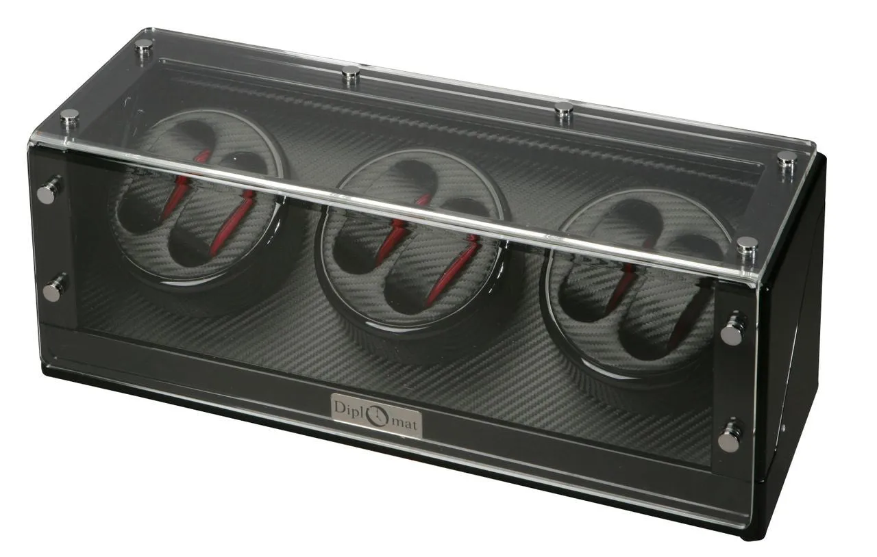 Watch Winder - Black Carbon Fiber 6
